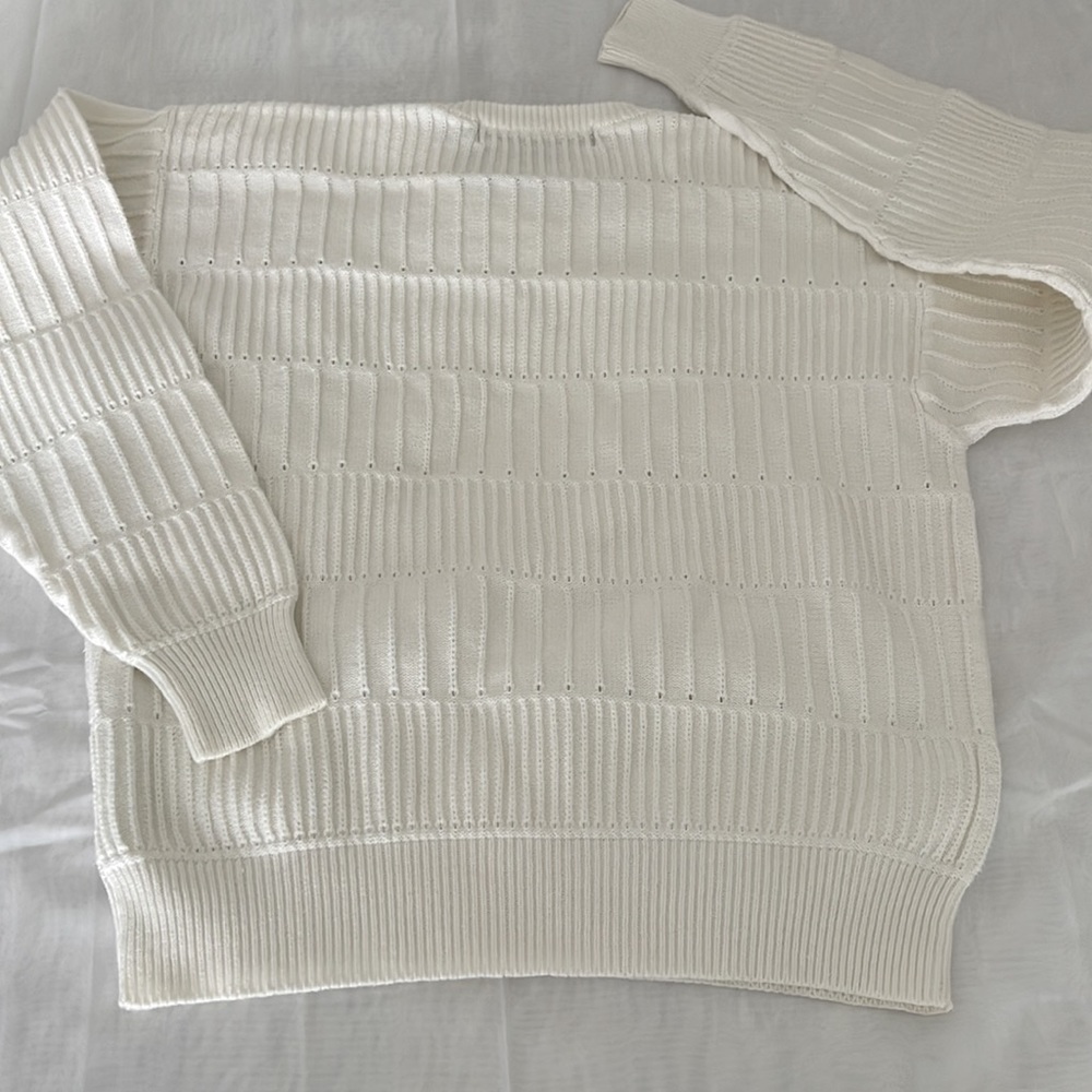 Vintage Basic Elements Reverse Knit Mens Sweater … - image 7